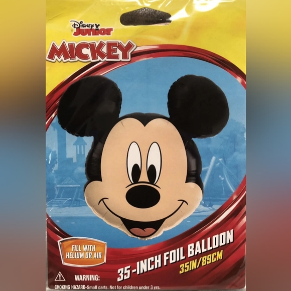 (Set 2) Disney Junior Mickey Mouse Head 35" Foil Party Balloon - Picture 2 of 4